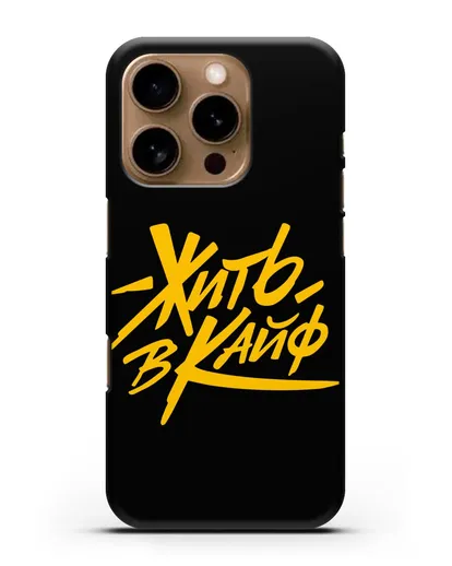 Чехол Жить в кайф силиконовый для iPhone 16 Pro