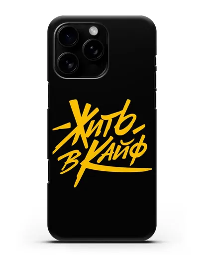 Чехол Жить в кайф силиконовый для iPhone 16 Pro Max