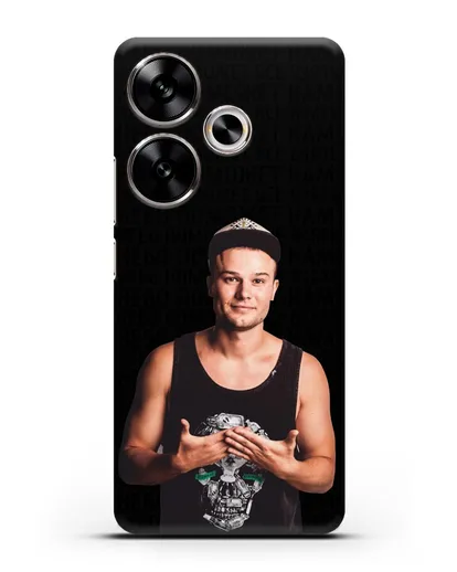 Чехол с фотографией Макс Корж и надписью Небо поможем нам! силиконовый для Xiaomi Poco F6