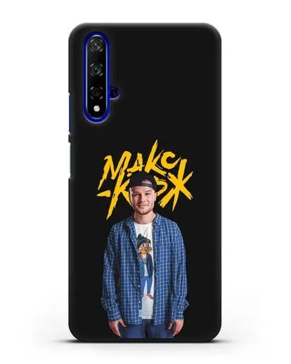 Чехол с изображением и надписью Макс Корж силиконовый для Honor 20