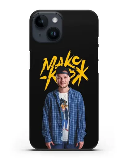 Чехол с изображением и надписью Макс Корж силиконовый для iPhone 14