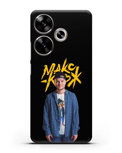 Чехол с изображением и надписью Макс Корж силиконовый для Xiaomi Poco F6