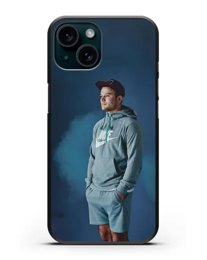 Чехол с фотографией Макс Корж силиконовый для iPhone 15