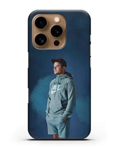 Чехол с фотографией Макс Корж силиконовый для iPhone 16 Pro