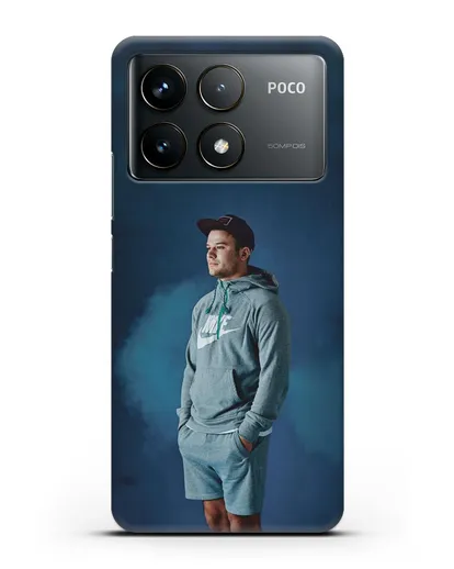 Чехол с фотографией Макс Корж силиконовый для Xiaomi Poco F6 Pro