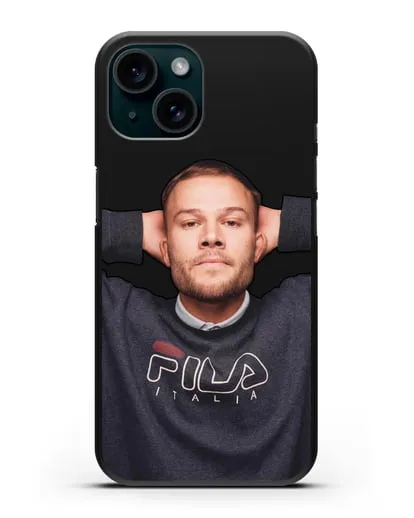 Чехол с изображнием Макс Корж силиконовый для iPhone 15