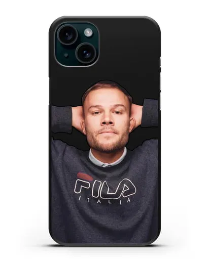 Чехол с изображнием Макс Корж силиконовый для iPhone 15 Plus