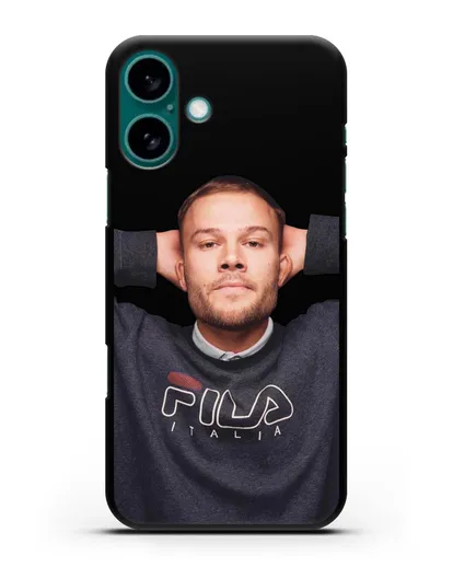 Чехол с изображнием Макс Корж силиконовый для iPhone 16 Plus