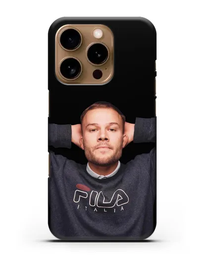 Чехол с изображнием Макс Корж силиконовый для iPhone 16 Pro