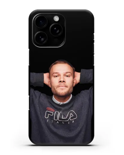 Чехол с изображнием Макс Корж силиконовый для iPhone 16 Pro Max