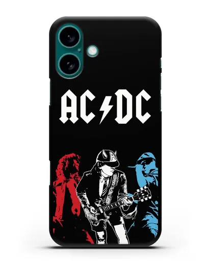 Чехол с картинкой AC/DC силиконовый для iPhone 16 Plus