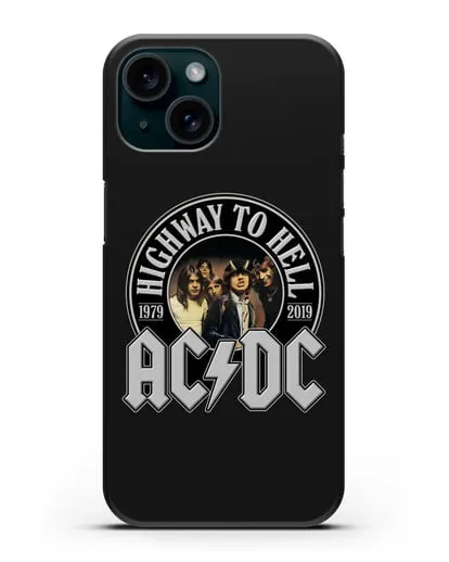 Чехол AC/DC Highway to Hell силиконовый для iPhone 15
