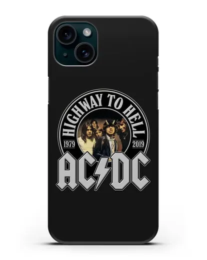 Чехол AC/DC Highway to Hell силиконовый для iPhone 15 Plus