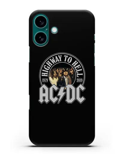 Чехол AC/DC Highway to Hell силиконовый для iPhone 16 Plus