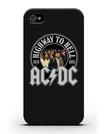 Чехол AC/DC Highway to Hell силиконовый для iPhone 4/4s