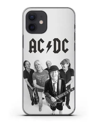 Чехол с фотографией группы AC/DC силиконовый для iPhone 12