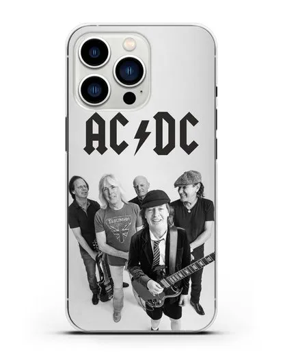 Чехол с фотографией группы AC/DC силиконовый для iPhone 13 Pro