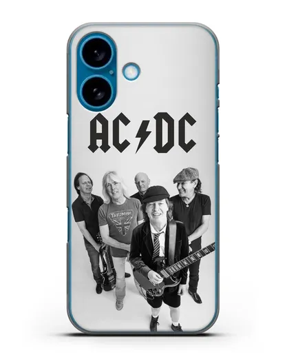 Чехол с фотографией группы AC/DC силиконовый для iPhone 16