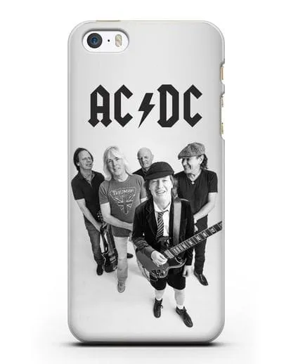 Чехол с фотографией группы AC/DC силиконовый для iPhone 5/5s/SE