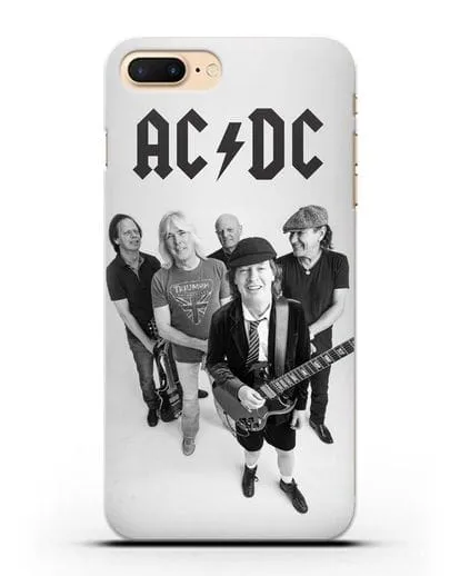Чехол с фотографией группы AC/DC силиконовый для iPhone 8 Plus
