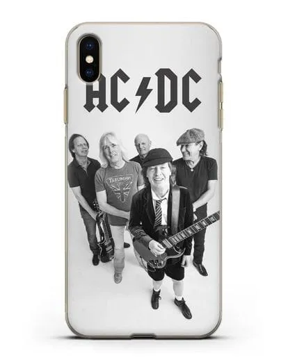Чехол с фотографией группы AC/DC силиконовый для iPhone XS Max