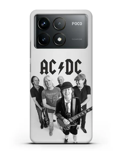 Чехол с фотографией группы AC/DC силиконовый для Xiaomi Poco F6 Pro