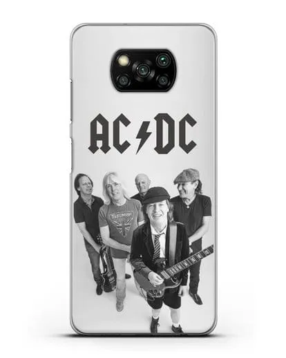 Чехол с фотографией группы AC/DC силиконовый для Xiaomi Poco X3