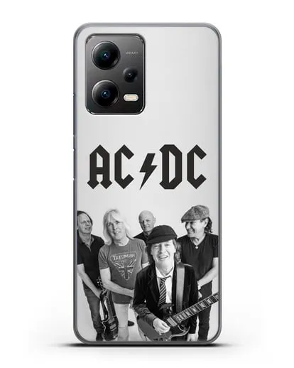 Чехол с фотографией группы AC/DC силиконовый для Xiaomi Poco X5
