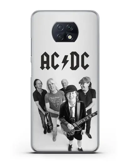 Чехол с фотографией группы AC/DC силиконовый для Xiaomi Redmi Note 9T