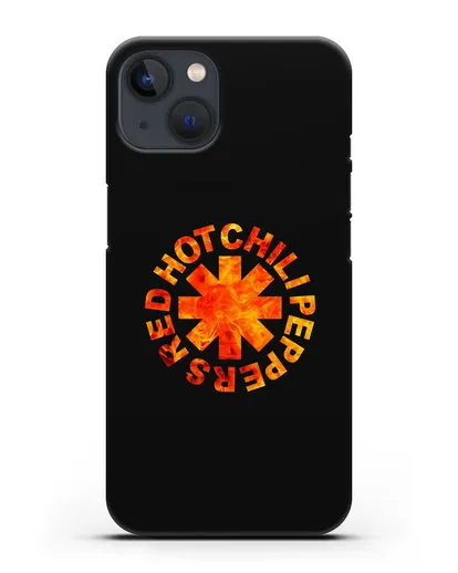 Чехол с логотипом Red Hot Chili Peppers силиконовый для iPhone 13