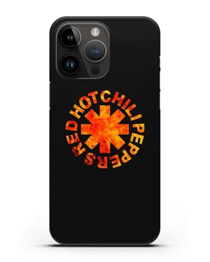 Чехол с логотипом Red Hot Chili Peppers силиконовый для iPhone 14 Pro Max