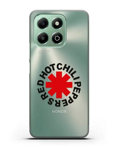 Чехол с символикой Red Hot Chili Peppers силиконовый для Honor X6b