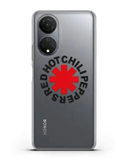 Чехол с символикой Red Hot Chili Peppers силиконовый для Honor X7