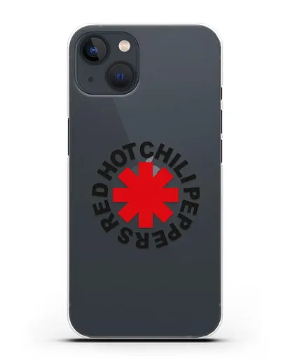 Чехол с символикой Red Hot Chili Peppers силиконовый для iPhone 13