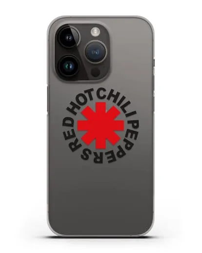 Чехол с символикой Red Hot Chili Peppers силиконовый для iPhone 14 Pro