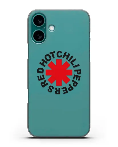 Чехол с символикой Red Hot Chili Peppers силиконовый для iPhone 16 Plus