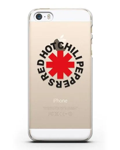 Чехол с символикой Red Hot Chili Peppers силиконовый для iPhone 5/5s/SE