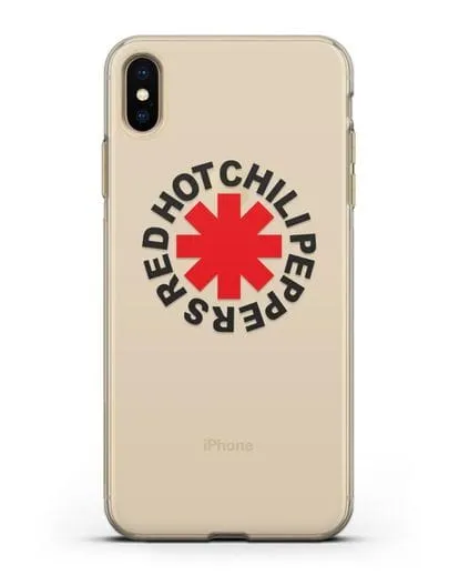 Чехол с символикой Red Hot Chili Peppers силиконовый для iPhone XS Max
