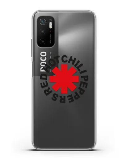 Чехол с символикой Red Hot Chili Peppers силиконовый для Xiaomi Poco M3 Pro