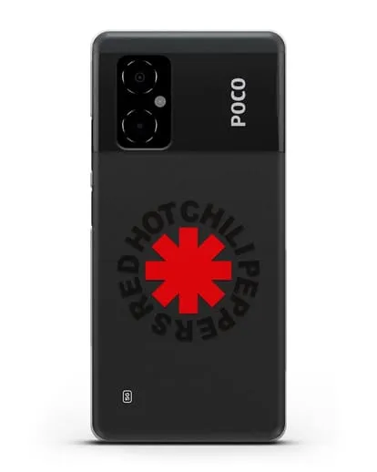 Чехол с символикой Red Hot Chili Peppers силиконовый для Xiaomi Poco M4 5G