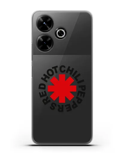 Чехол с символикой Red Hot Chili Peppers силиконовый для Xiaomi Poco M6