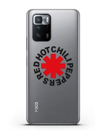 Чехол с символикой Red Hot Chili Peppers силиконовый для Xiaomi Poco X3 GT