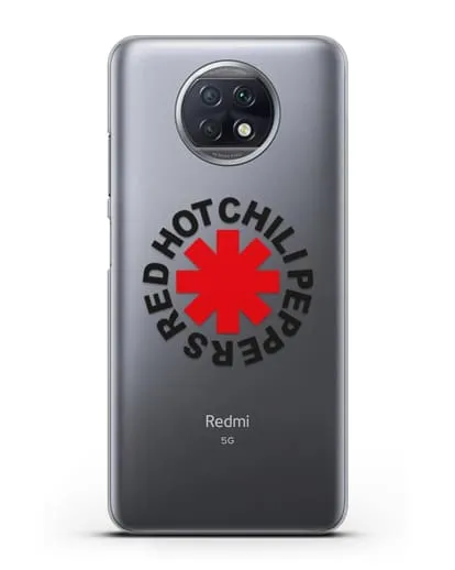 Чехол с символикой Red Hot Chili Peppers силиконовый для Xiaomi Redmi Note 9T