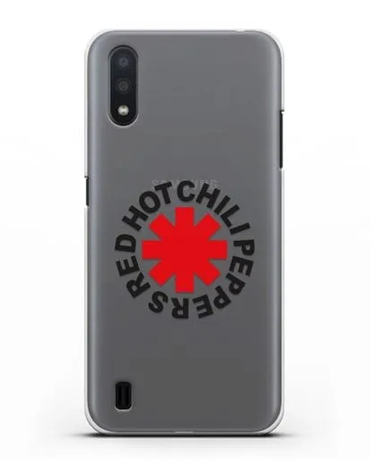 Чехол с символикой Red Hot Chili Peppers силиконовый для Samsung Galaxy A01 [SM-A015F]
