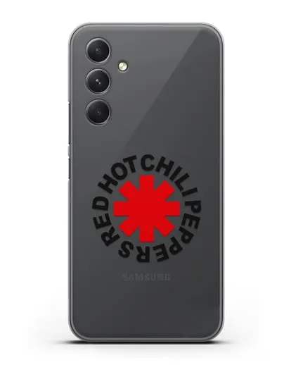 Чехол с символикой Red Hot Chili Peppers силиконовый для Samsung Galaxy A54 [SM-A536]