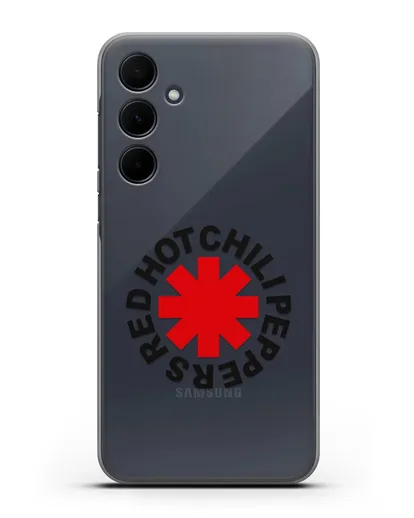 Чехол с символикой Red Hot Chili Peppers силиконовый для Samsung Galaxy A55 [SM-A556]