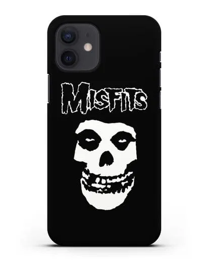 Чехол с надписью Misfits и черепом силиконовый для iPhone 12