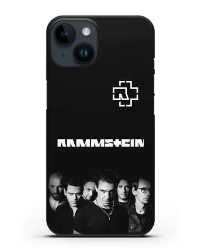 Чехол с фотографией группы Rammstein силиконовый для iPhone 14