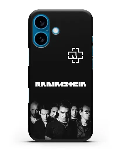 Чехол с фотографией группы Rammstein силиконовый для iPhone 16
