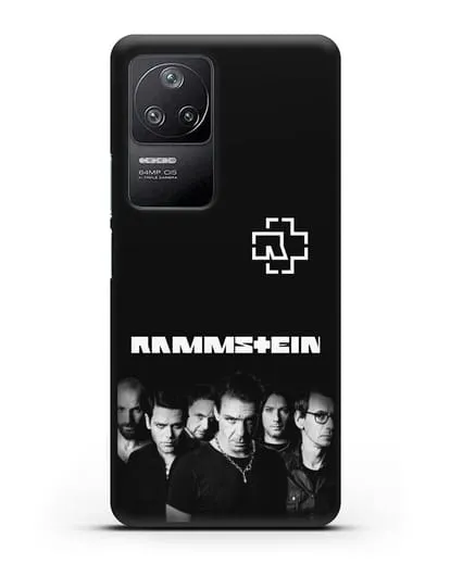 Чехол с фотографией группы Rammstein силиконовый для Xiaomi Poco F4